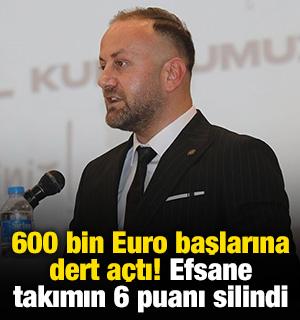 600 bin Euro başlarına dert a&ccedil;tı! Efsane takımın 6 puanı silindi