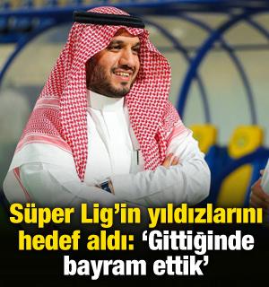 Arap başkan S&uuml;per Lig'in yıldızlarını hedef aldı! 'Gittiğinde bayram ettik'