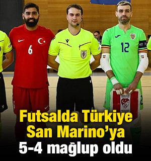 Futsalda T&uuml;rkiye, San Marino'ya 5-4 mağlup oldu
