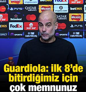 Guardiola: İlk 8'de bitirdiğimiz i&ccedil;in &ccedil;ok memnunuz