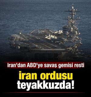 İran'dan ABD'ye savaş gemisi resti: 'Savunma kararlılığımızı etkilemez'
