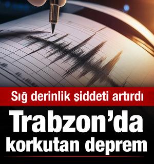 Trabzon'da deprem
