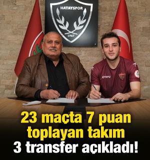23 ma&ccedil;ta 7 puan toplamışlardı! 3 transferi birden bitirdiler