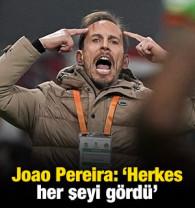 Alanyaspor Teknik Direkt&ouml;r&uuml; Pereira: 'Herkes her şeyi g&ouml;rd&uuml;'