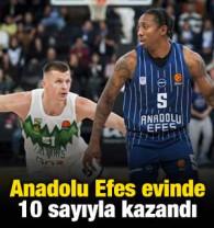 Anadolu Efes evinde 10 sayıyla kazandı