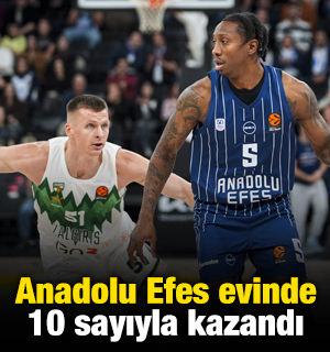 Anadolu Efes evinde 10 sayıyla kazandı