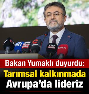 Bakan Yumaklı: Avrupa'da lideriz