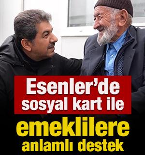 Esenler&rsquo;de sosyal kart ile emeklilere anlamlı destek