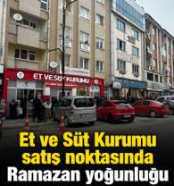 Et ve S&uuml;t Kurumu satış noktasında Ramazan yoğunluğu