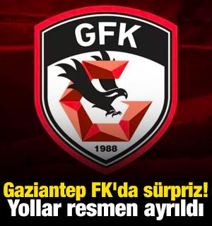 Gaziantep FK'da s&uuml;rpriz! Yollar resmen ayrıldı