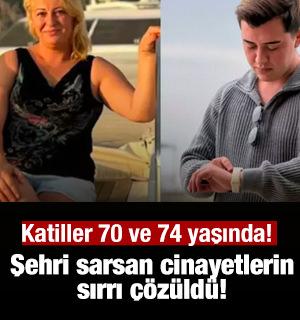 Şehri sarsan cinayetlerin sırrı &ccedil;&ouml;z&uuml;ld&uuml;! Katiller 70 ve 74 yaşında! 