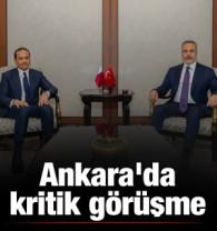 Ankara'da kritik g&ouml;r&uuml;şme! Bakan Fidan, Al Sani'yi ağırladı