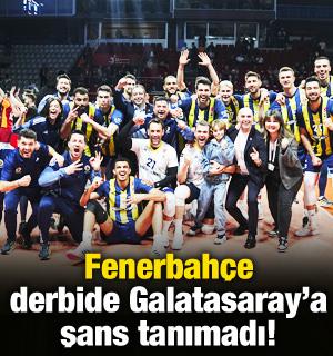 Fenerbah&ccedil;e derbide Galatasaray'a şans tanımadı!