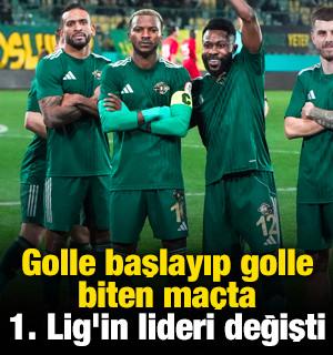 Golle başlayıp golle biten ma&ccedil;ta 1. Lig'in lideri değişti! 
