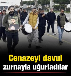 Mersin'de &ouml;len genci davul zurnayla uğurladılar