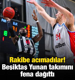 Rakibe acımadılar! Beşiktaş Yunan takımını fena dağıttı