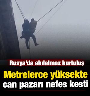 Rusya&rsquo;da mucize kurtuluş kamerada!