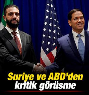Suriye ve ABD'den kritik g&ouml;r&uuml;şme