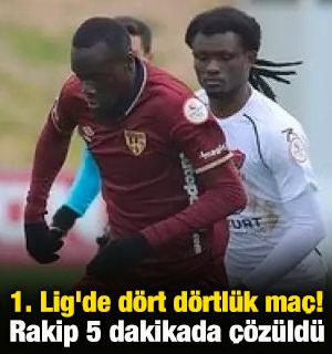 1. Lig'de d&ouml;rt d&ouml;rtl&uuml;k ma&ccedil;! Rakip 5 dakikada &ccedil;&ouml;z&uuml;ld&uuml;