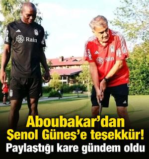 Aboubakar'dan Şenol G&uuml;neş'e teşekk&uuml;r! Paylaştığı kare g&uuml;ndem oldu
