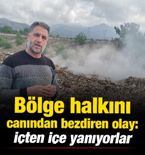 B&ouml;lge halkını canından bezdiren olay: İl dışından getirilen &ccedil;&ouml;pler i&ccedil;ten i&ccedil;e yanıyor