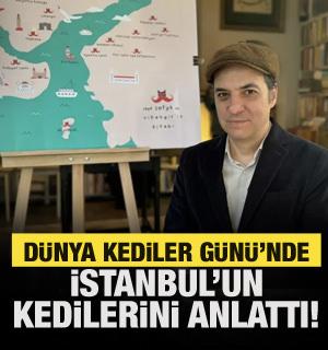 D&uuml;nya Kediler G&uuml;n&uuml;'nde usta yazar İstanbul'un kedilerini anlattı