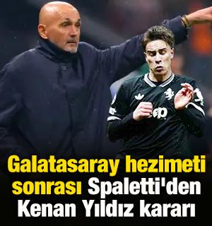 Galatasaray hezimeti sonrası Spaletti'den Kenan Yıldız kararı
