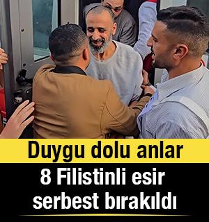 İsrail ordusu, Gazze Şeridi'nden alıkoyduğu 8 Filistinli esiri serbest bıraktı