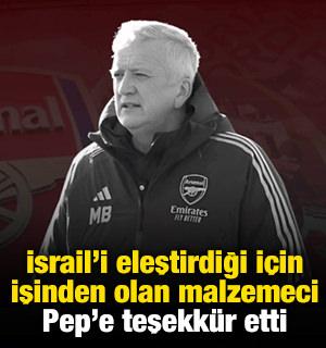 İsrail'i eleştirdiği i&ccedil;in 22 yıllık işini kaybetmişti: Guardiola'ya teşekk&uuml;r etti