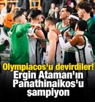 Olympiacos'u devirdiler! Ergin Ataman'ın Panathinaikos'u şampiyon