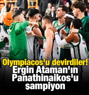 Olympiacos'u devirdiler! Ergin Ataman'ın Panathinaikos'u şampiyon