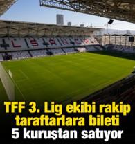 TFF 3. Lig ekibi rakip taraftarlara bileti 5 kuruştan satıyor