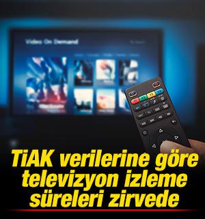TİAK verilerine g&ouml;re televizyon izleme s&uuml;releri zirvede