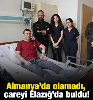 Almanya'da olamadı, &ccedil;areyi Elazığ'da buldu!