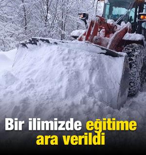 Bir ilimizde eğitime ara verildi