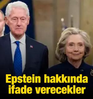 Clinton &ccedil;ifti Epstein hakkında ifade verecek