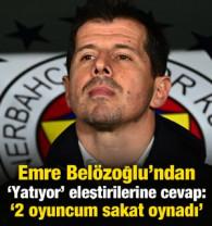 Emre Bel&ouml;zoğlu 'Yatıyor' eleştirilerine cevap verdi: 2 oyuncumuz sakat oynadı