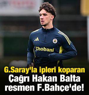 Galatasaray'la ipleri koparan &Ccedil;ağrı Hakan Balta resmen Fenerbah&ccedil;e'de! 