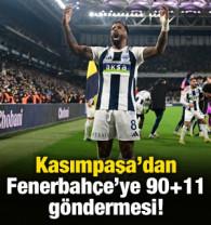 Kasımpaşa'dan Fenerbah&ccedil;e'ye 90+11 g&ouml;ndermesi! 'Buz kestiren geri d&ouml;n&uuml;ş'