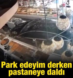 Park Edeyim Derken Vitrini İndirdi: Ankara'da Otomobil Pastaneye Daldı