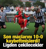 Son ma&ccedil;larını 10-0 kaybetmişlerdi! Ligden &ccedil;ekilecekler