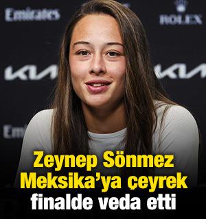 Zeynep S&ouml;nmez Meksika&rsquo;ya &ccedil;eyrek finalde veda etti