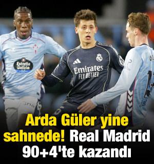 Arda G&uuml;ler yine sahnede! Real Madrid 90+4'te kazandı