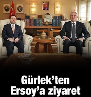 Bakan G&uuml;rlek'ten Bakan Ersoy'a ziyaret