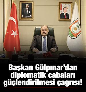 Başkan G&uuml;lpınar'dan diplomatik &ccedil;abaların g&uuml;&ccedil;lendirilmesi &ccedil;ağrısı!