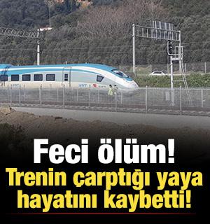Feci &ouml;l&uuml;m: Y&uuml;ksek hızlı trenin &ccedil;arptığı adam hayatını kaybetti!