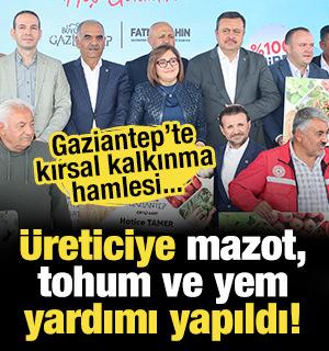 Gaziantep b&uuml;y&uuml;kşehir&rsquo;den nizip&rsquo;e &ouml;rnek tarımsal destekler!