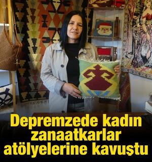 Hatay&rsquo;da depremzede kadın zanaatkarlar K&uuml;lt&uuml;r Sanat &Ccedil;arşısı&rsquo;nda at&ouml;lyelerine kavuştu