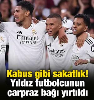 Kabus gibi sakatlık! Real Madrid'in yıldızının &ccedil;arpraz bağları yırtıldı