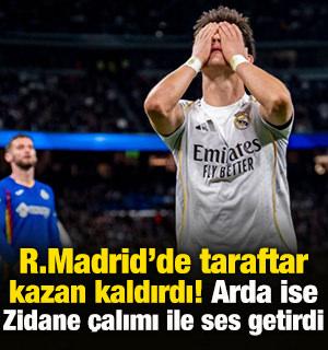Madrid'de b&uuml;y&uuml;k şok! Taraftarlar kazan kaldırdı: Arda ise 'Zidane' esintisi ile g&uuml;ndemde